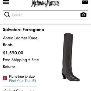 Salvatore Ferragamo “CARLA” Boots 7 1/2